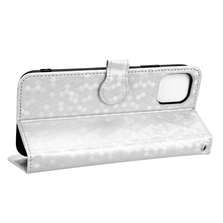 For iPhone 11 Pro Honeycomb Dot Texture Leather Phone Case