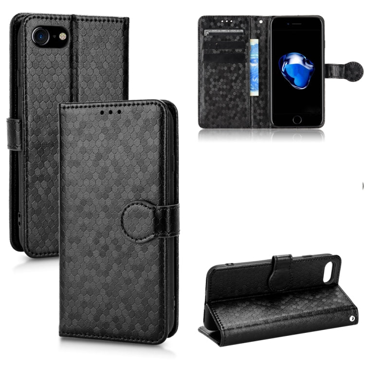 For iPhone SE 2022 / SE 2020 / 7 / 8 Honeycomb Dot Texture Leather Phone Case