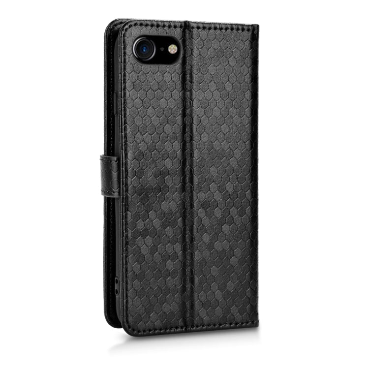 For iPhone SE 2022 / SE 2020 / 7 / 8 Honeycomb Dot Texture Leather Phone Case