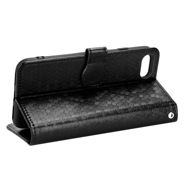 For iPhone SE 2022 / SE 2020 / 7 / 8 Honeycomb Dot Texture Leather Phone Case