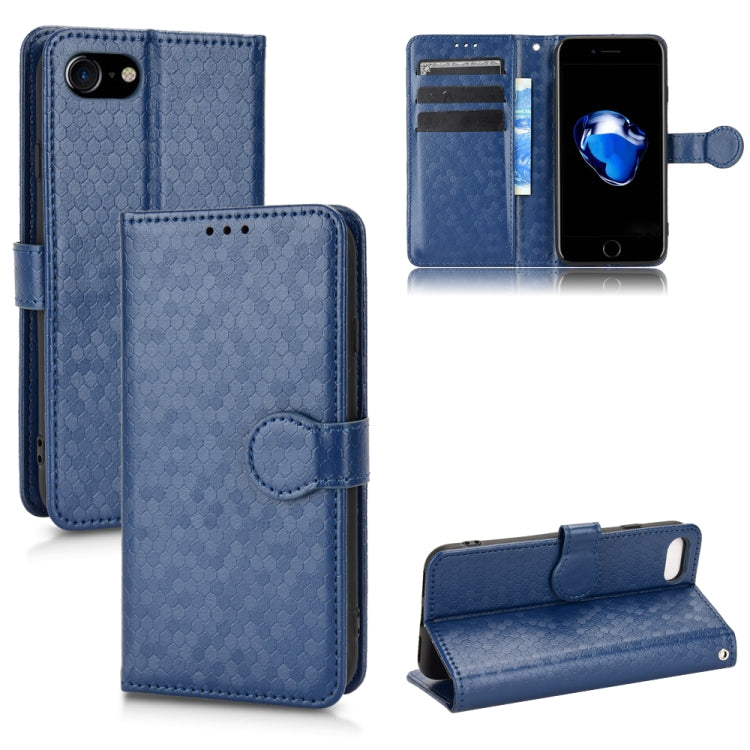 For iPhone SE 2022 / SE 2020 / 7 / 8 Honeycomb Dot Texture Leather Phone Case