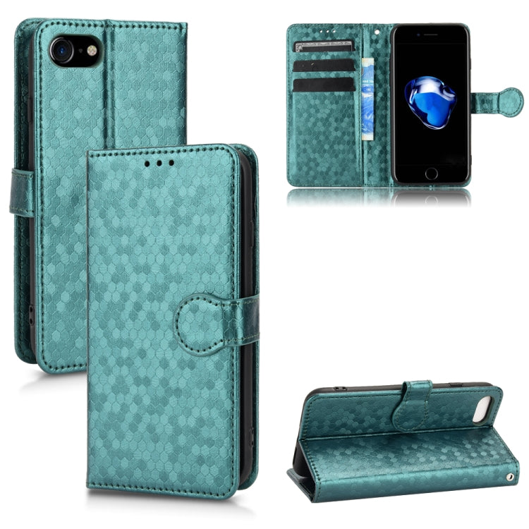 For iPhone SE 2022 / SE 2020 / 7 / 8 Honeycomb Dot Texture Leather Phone Case