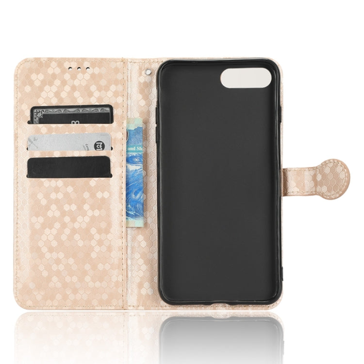 For iPhone 7 Plus / 8 Plus Honeycomb Dot Texture Leather Phone Case
