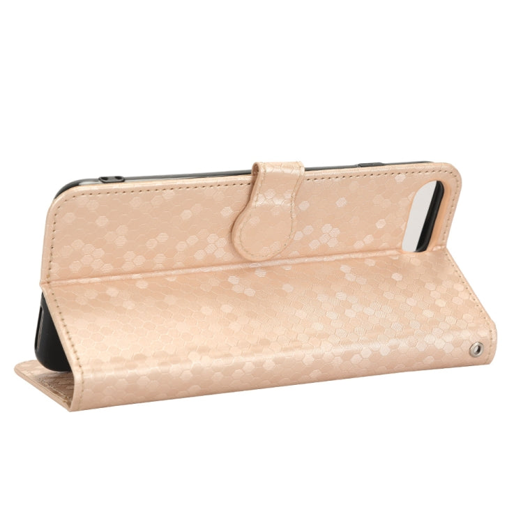 For iPhone 7 Plus / 8 Plus Honeycomb Dot Texture Leather Phone Case