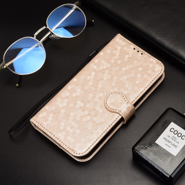 For iPhone 7 Plus / 8 Plus Honeycomb Dot Texture Leather Phone Case