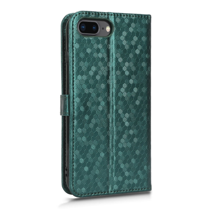 For iPhone 7 Plus / 8 Plus Honeycomb Dot Texture Leather Phone Case