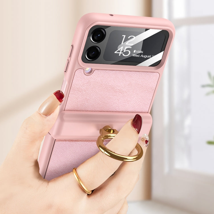 For Samsung Galaxy Z Flip4 GKK Magnetic Fold Hinge Full Coverage Phone Case with Ring Holder