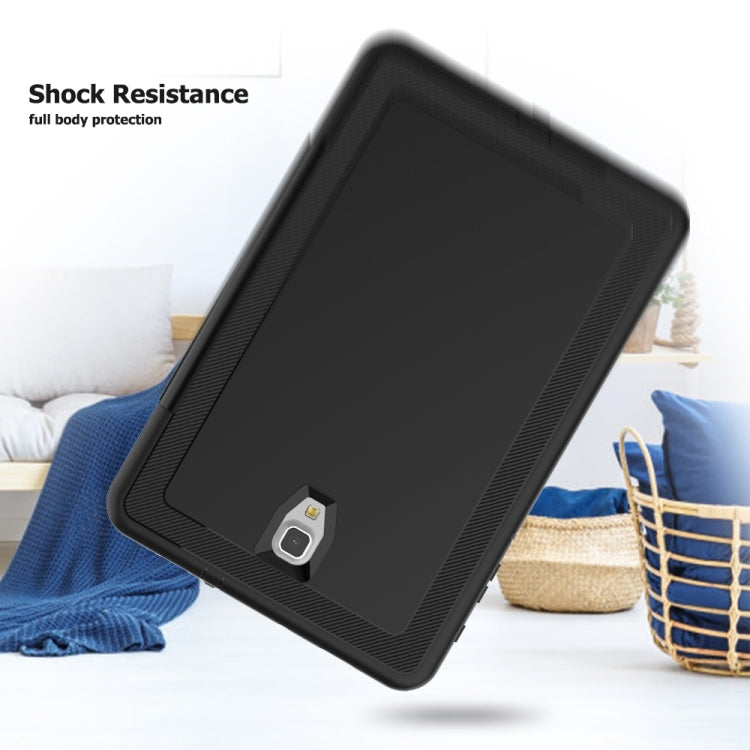 For Galaxy Tab A 10.5 T590 TPU + PC + PU Leather Case with Three-folding Holder & Sleep / Wake-up Function