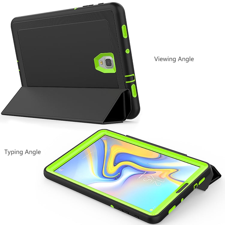 For Galaxy Tab A 10.5 T590 TPU + PC + PU Leather Case with Three-folding Holder & Sleep / Wake-up Function