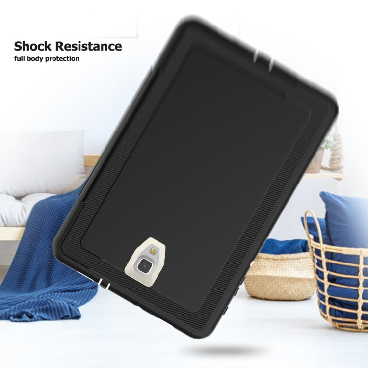 For Galaxy Tab A 10.5 T590 TPU + PC + PU Leather Case with Three-folding Holder & Sleep / Wake-up Function