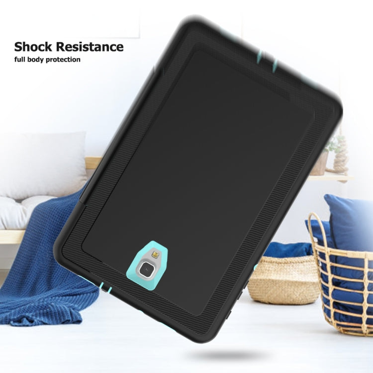 For Galaxy Tab A 10.5 T590 TPU + PC + PU Leather Case with Three-folding Holder & Sleep / Wake-up Function