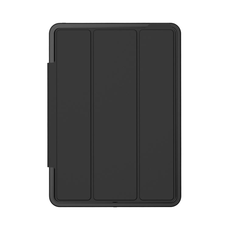For iPad 9.7 (2018) TPU + PC + PU Leather Case with Three-folding Holder & Sleep / Wake-up Function