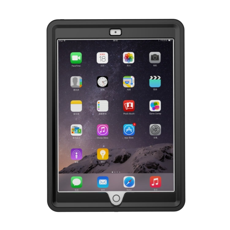 For iPad 9.7 (2018) TPU + PC + PU Leather Case with Three-folding Holder & Sleep / Wake-up Function