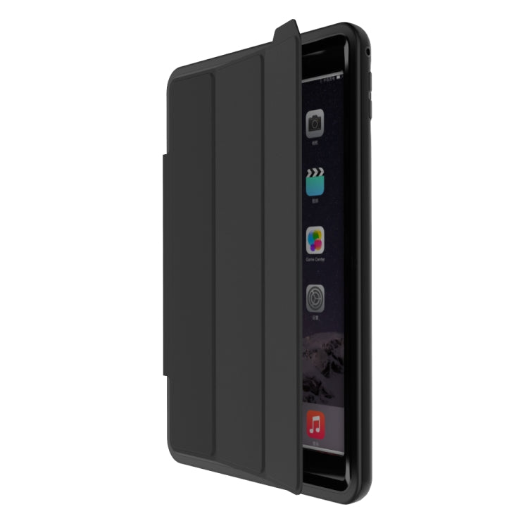 For iPad 9.7 (2018) TPU + PC + PU Leather Case with Three-folding Holder & Sleep / Wake-up Function