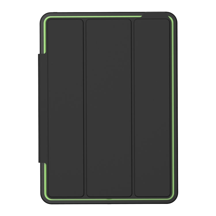 For iPad 9.7 (2018) TPU + PC + PU Leather Case with Three-folding Holder & Sleep / Wake-up Function