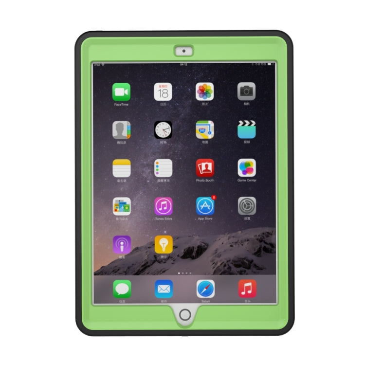 For iPad 9.7 (2018) TPU + PC + PU Leather Case with Three-folding Holder & Sleep / Wake-up Function