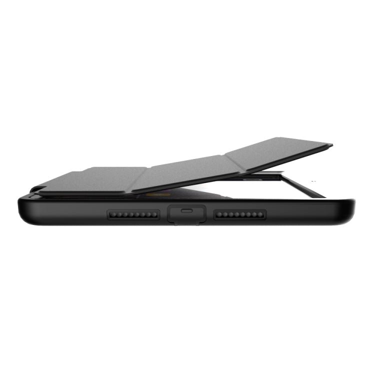 For iPad 9.7 (2018) TPU + PC + PU Leather Case with Three-folding Holder & Sleep / Wake-up Function
