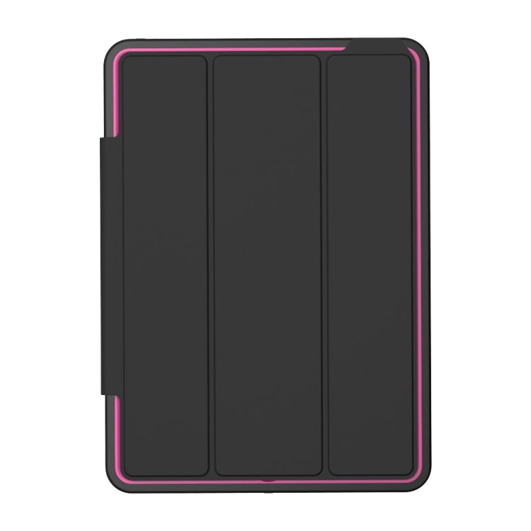 For iPad 9.7 (2018) TPU + PC + PU Leather Case with Three-folding Holder & Sleep / Wake-up Function