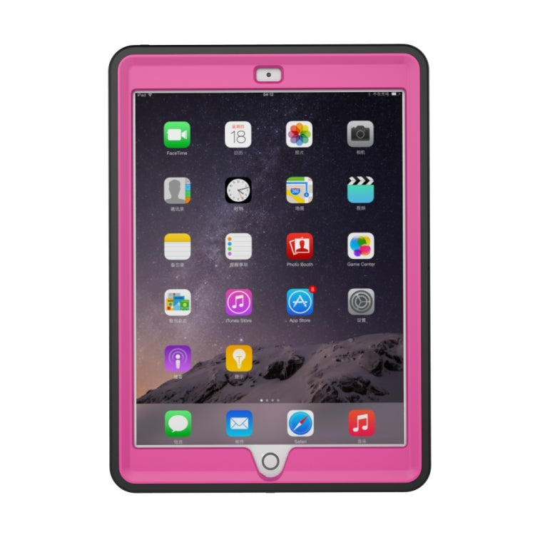 For iPad 9.7 (2018) TPU + PC + PU Leather Case with Three-folding Holder & Sleep / Wake-up Function