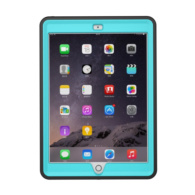 For iPad 9.7 (2018) TPU + PC + PU Leather Case with Three-folding Holder & Sleep / Wake-up Function
