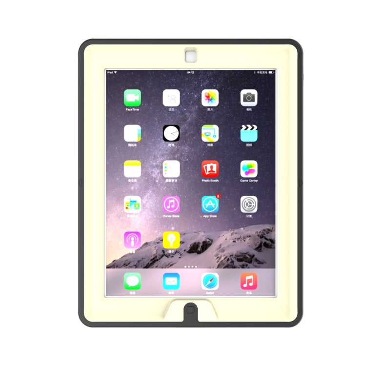 For iPad 2 / 3 / 4 TPU + PC + PU Leather Case with Three-folding Holder & Sleep / Wake-up Function