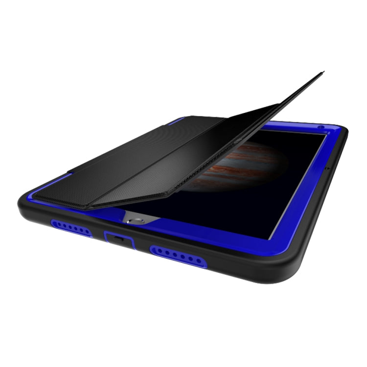 For iPad Pro 9.7 TPU + PC + PU Leather Case with Three-folding Holder & Sleep / Wake-up Function