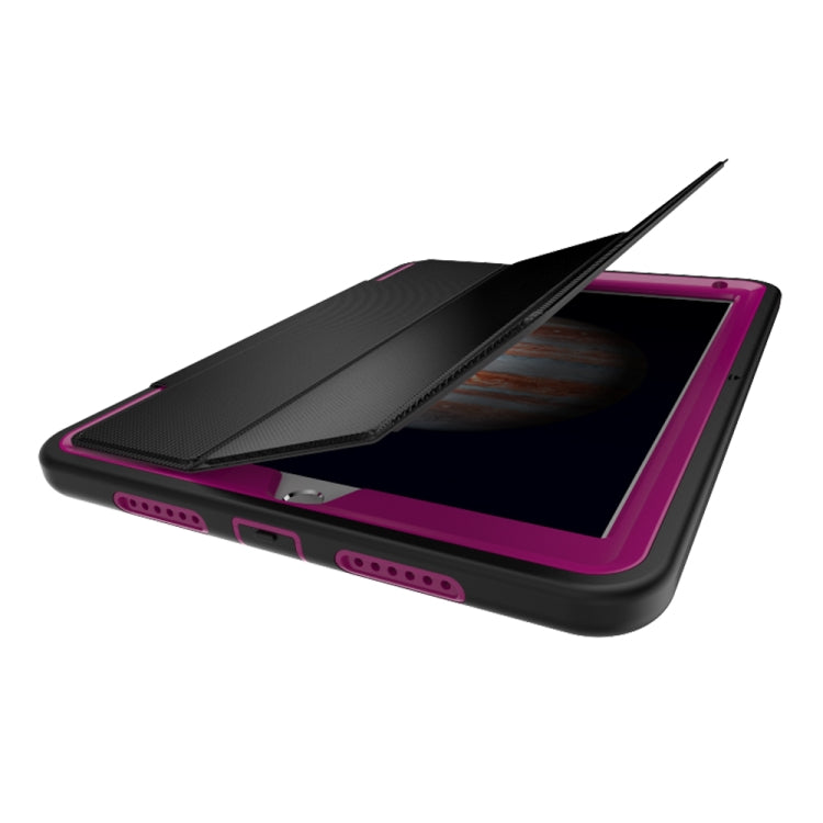 For iPad Pro 9.7 TPU + PC + PU Leather Case with Three-folding Holder & Sleep / Wake-up Function