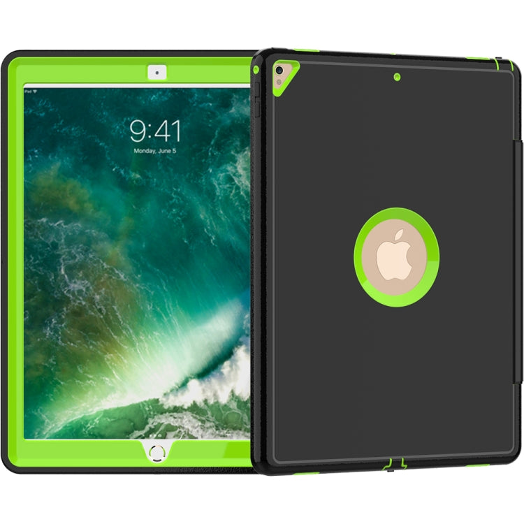 For iPad Pro 12.9 TPU + PC + PU Leather Case with Three-folding Holder & Sleep / Wake-up Function