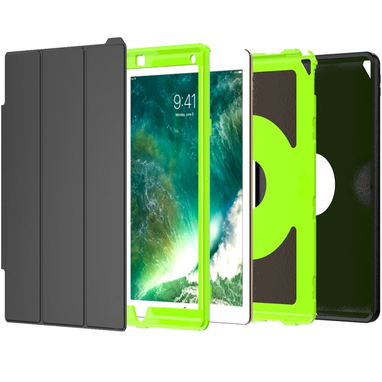 For iPad Pro 12.9 TPU + PC + PU Leather Case with Three-folding Holder & Sleep / Wake-up Function