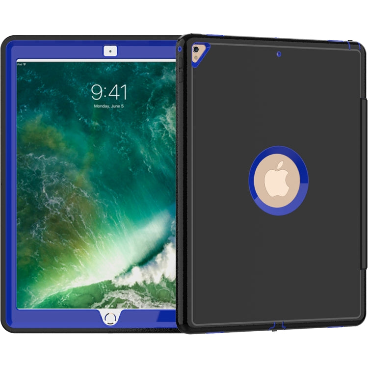 For iPad Pro 12.9 TPU + PC + PU Leather Case with Three-folding Holder & Sleep / Wake-up Function