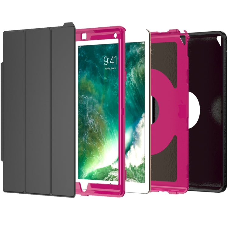 For iPad Pro 12.9 TPU + PC + PU Leather Case with Three-folding Holder & Sleep / Wake-up Function