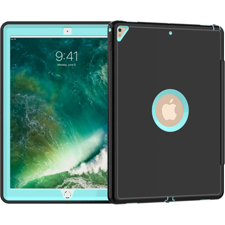 For iPad Pro 12.9 TPU + PC + PU Leather Case with Three-folding Holder & Sleep / Wake-up Function