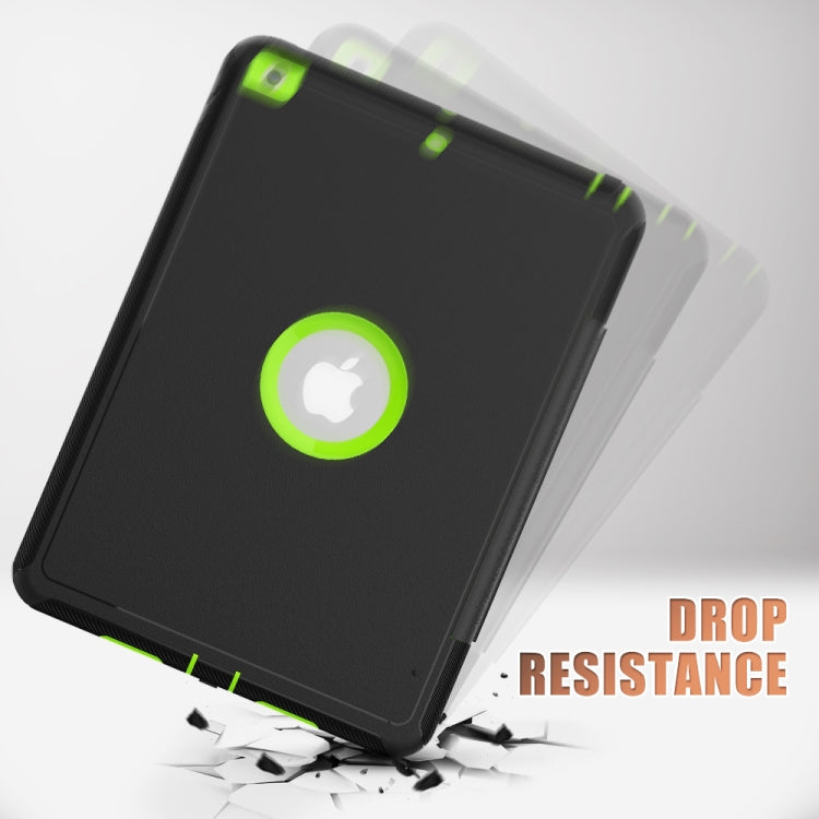 For iPad 10.2 TPU + PC + PU Leather Case with Three-folding Holder & Sleep / Wake-up Function