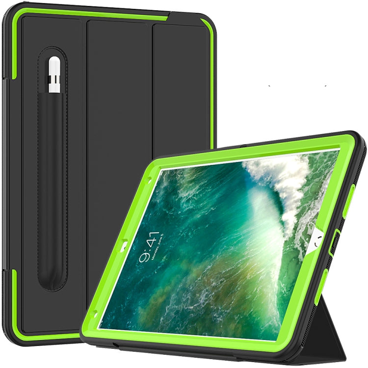 For iPad Air 3 TPU + PC + PU Leather Case with Three-folding Holder & Sleep / Wake-up Function