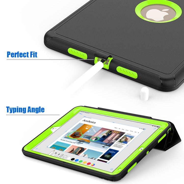 For iPad Air 3 TPU + PC + PU Leather Case with Three-folding Holder & Sleep / Wake-up Function