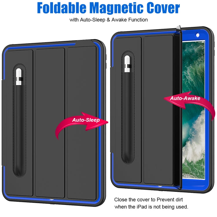 For iPad Air 3 TPU + PC + PU Leather Case with Three-folding Holder & Sleep / Wake-up Function