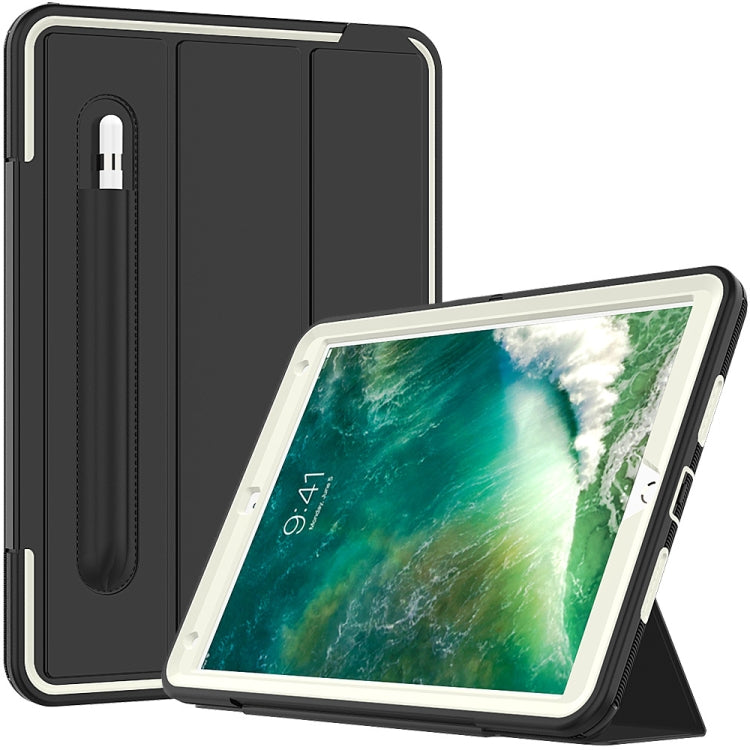 For iPad Air 3 TPU + PC + PU Leather Case with Three-folding Holder & Sleep / Wake-up Function