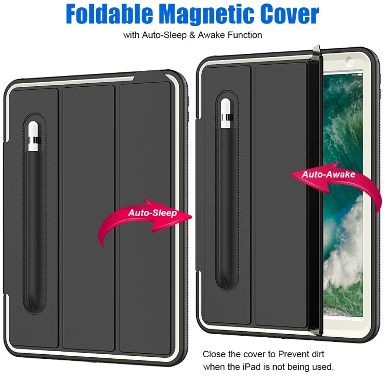 For iPad Air 3 TPU + PC + PU Leather Case with Three-folding Holder & Sleep / Wake-up Function