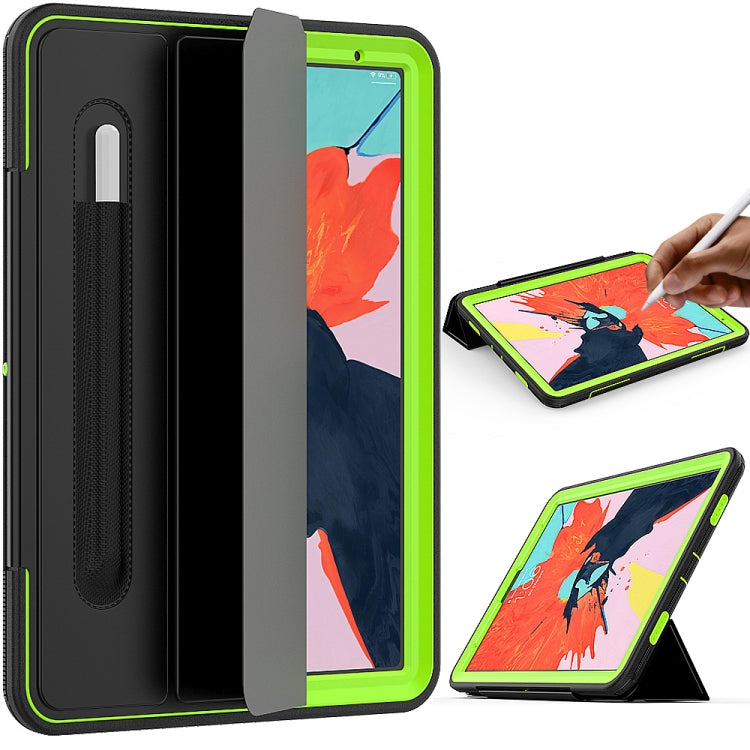 For iPad Pro 11 inch (2018) TPU + PC + PU Leather Case with Three-folding Holder & Sleep / Wake-up Function