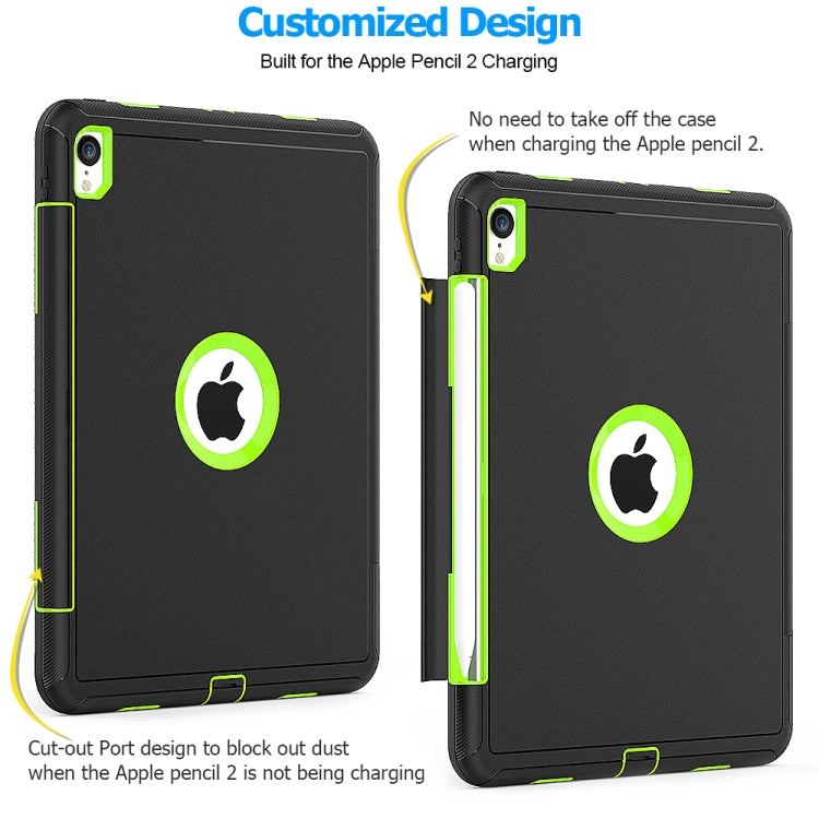 For iPad Pro 11 inch (2018) TPU + PC + PU Leather Case with Three-folding Holder & Sleep / Wake-up Function