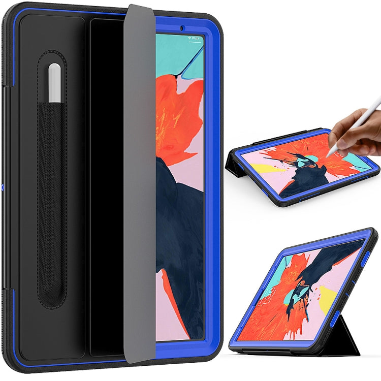 For iPad Pro 11 inch (2018) TPU + PC + PU Leather Case with Three-folding Holder & Sleep / Wake-up Function