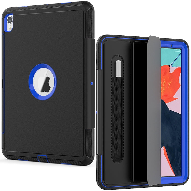 For iPad Pro 11 inch (2018) TPU + PC + PU Leather Case with Three-folding Holder & Sleep / Wake-up Function