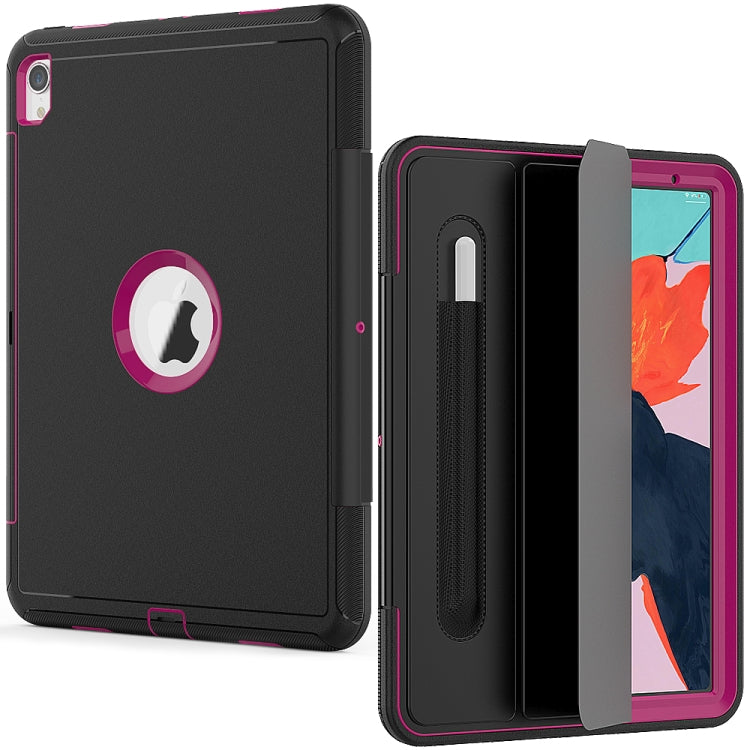 For iPad Pro 11 inch (2018) TPU + PC + PU Leather Case with Three-folding Holder & Sleep / Wake-up Function