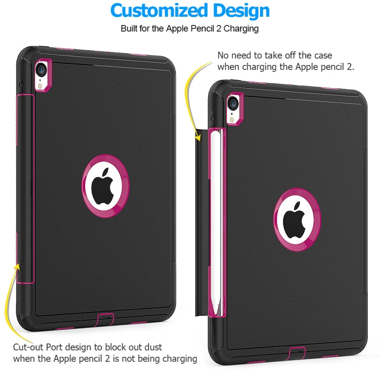 For iPad Pro 11 inch (2018) TPU + PC + PU Leather Case with Three-folding Holder & Sleep / Wake-up Function