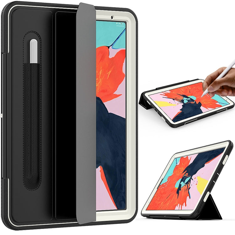 For iPad Pro 11 inch (2018) TPU + PC + PU Leather Case with Three-folding Holder & Sleep / Wake-up Function