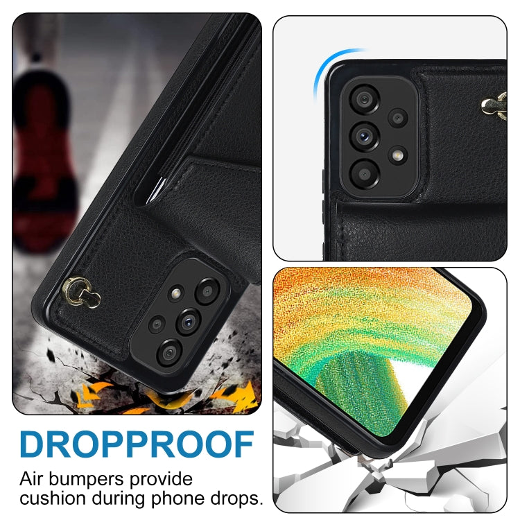 For Samsung Galaxy A33 5G Ring Holder RFID Card Slot Phone Case