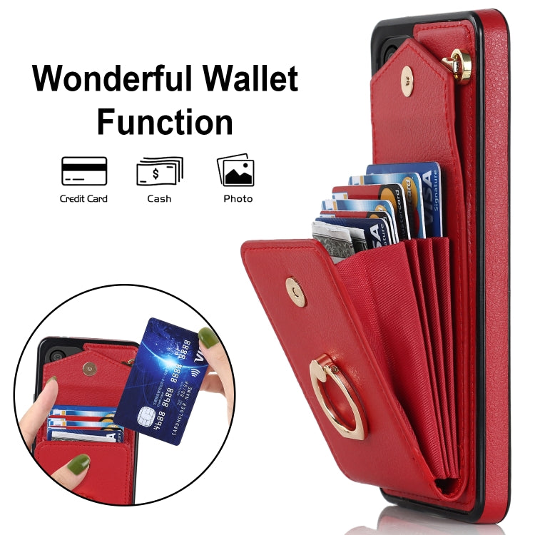 For Samsung Galaxy A33 5G Ring Holder RFID Card Slot Phone Case