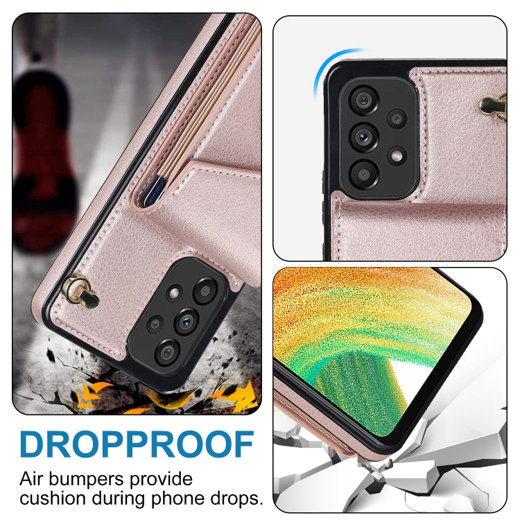 For Samsung Galaxy A33 5G Ring Holder RFID Card Slot Phone Case