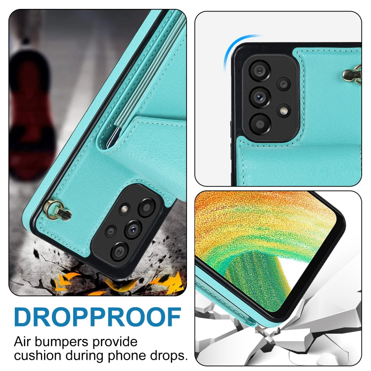 For Samsung Galaxy A33 5G Ring Holder RFID Card Slot Phone Case