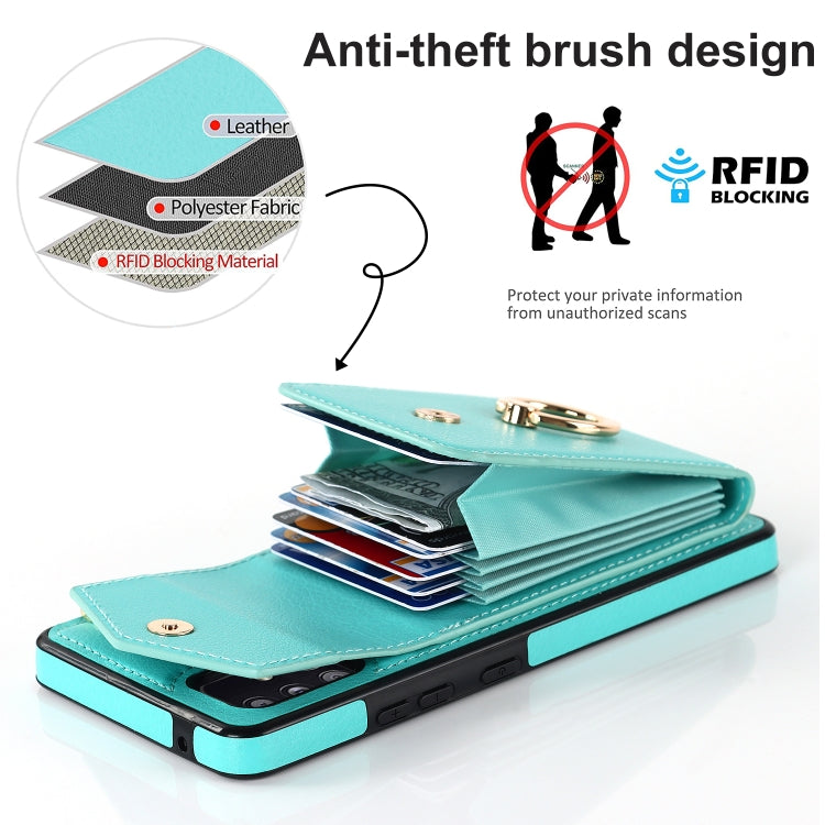 For Samsung Galaxy A51 5G Ring Holder RFID Card Slot Phone Case
